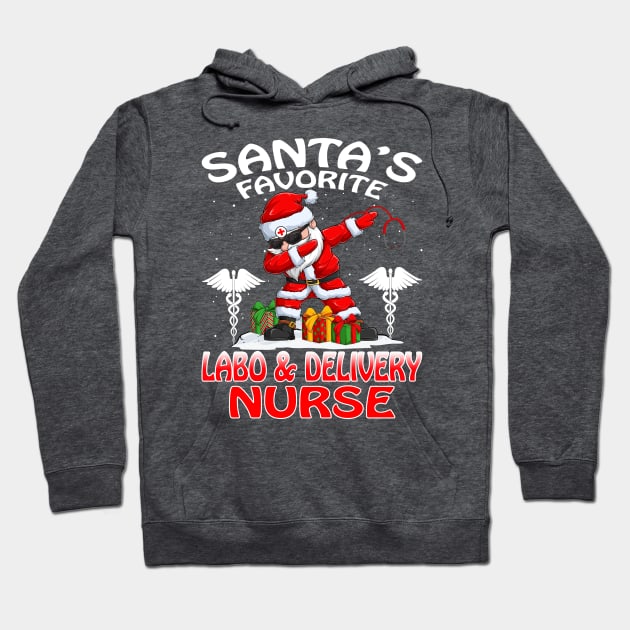 Santas Favorite Labor And Delivery Nurse Christmas Hoodie by intelus